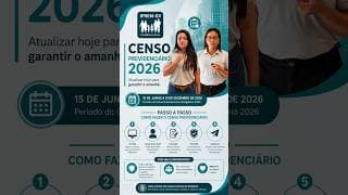 CENSO PREVIDENCIÁRIO OBRIGATÓRIO 2026
